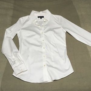 Non-iron Fitted Blouse Banana Republic Factory